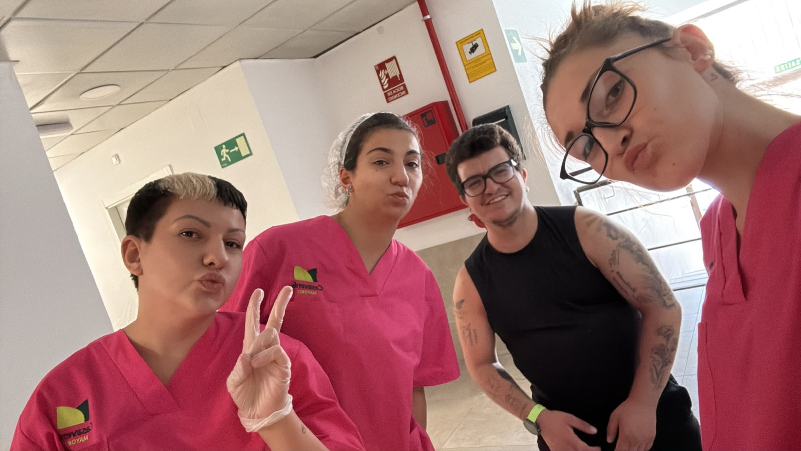 Seis auxiliares de Casaverde Intergeneracional Móstoles se movilizan para apoyar a Casaverde Villamanta durante la emergencia por los incendios
